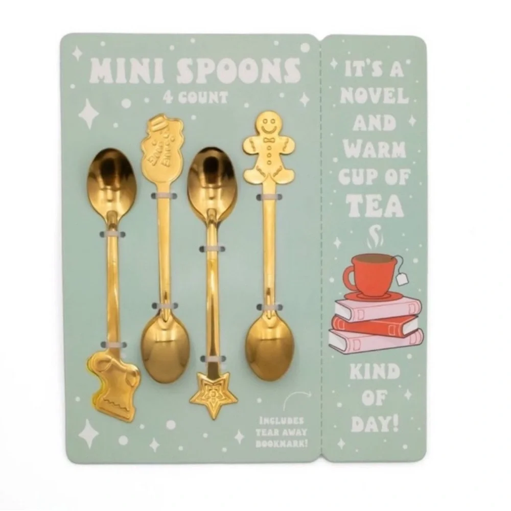 3 for $15 SALE Target Bullseye Playground Set of 4 Holiday Mini Spoons